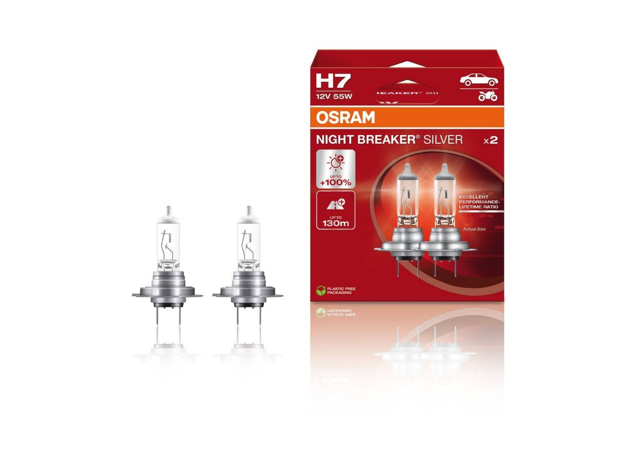 Osram Night Breaker Silver Autolampen H7 12V 55W 2 Stuks-0