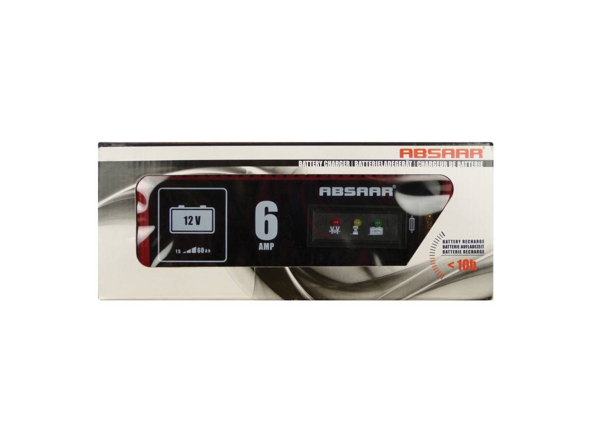 Absaar acculader 12V 6A-0