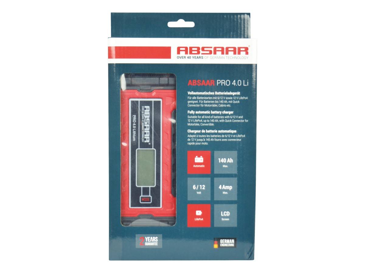 Absaar Acculader PRO 4.0 6V/12V 4A-0
