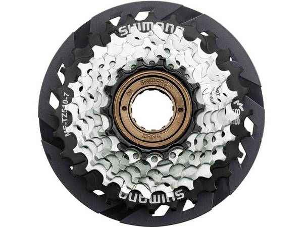 Shimano Freewheel MF-TZ510 7 Speed 14-28T + Spaakbescherming