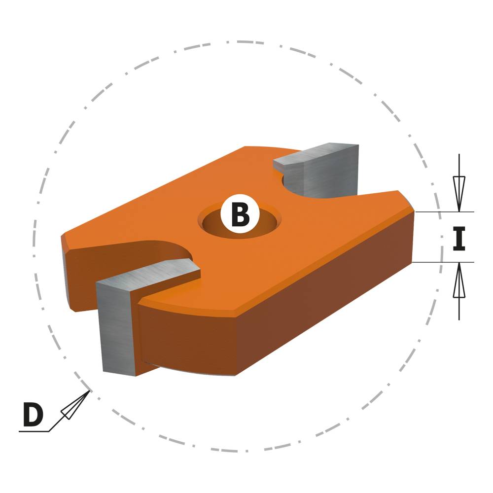 CMT schijffrees Ø41,2 x 3,7 x ø8mm. Z=2-0