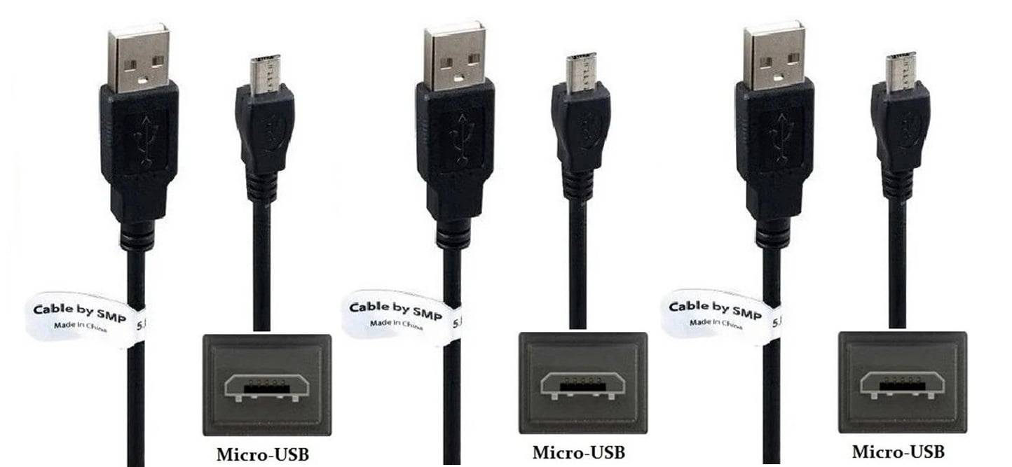2 stuks OneOne 3,2m Mini USB kabel. Extra sterke laadkabel. Stevig oplaadkabel snoer past op Nikon Digital SLR D2H,-0