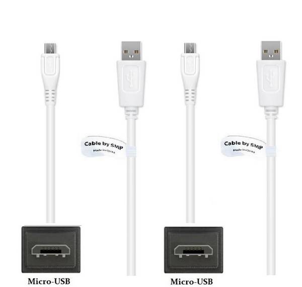 2 stuks OneOne 1,0m Micro USB kabel. Standaard laadkabel. Oplaadkabel snoer past op past op JBL Tune 110BT, Tune 120TWS,