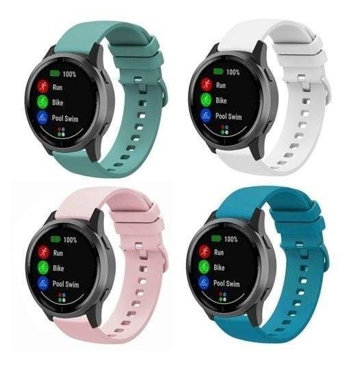 OneOne 4 Stuks Smartwatch bandjes 22mm universeel in trendy kleuren. Voor bijna alle merken smart horloges. Handige-0