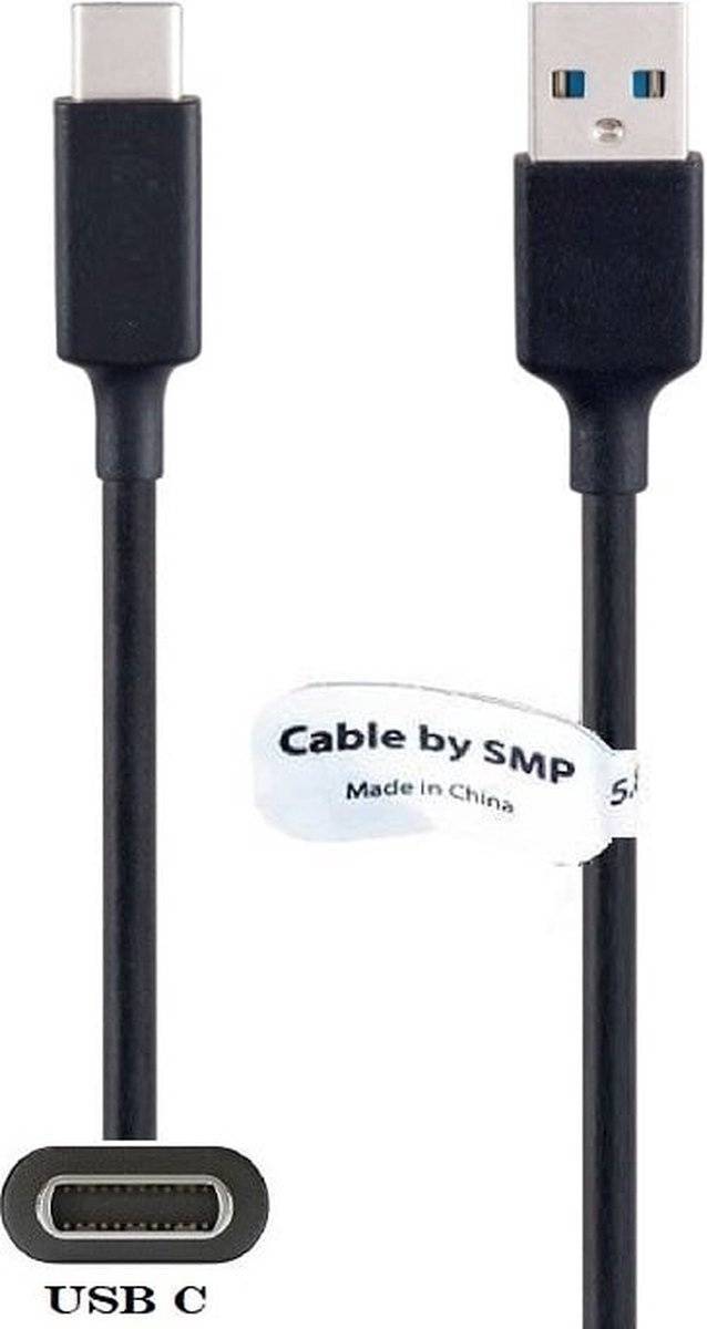 OneOne 0,8m USB C kabel. Sterke 60W laadkabel. Stevig oplaadkabel snoer past op Universeel Microsoft, LG, Lenovo, HTC,-0