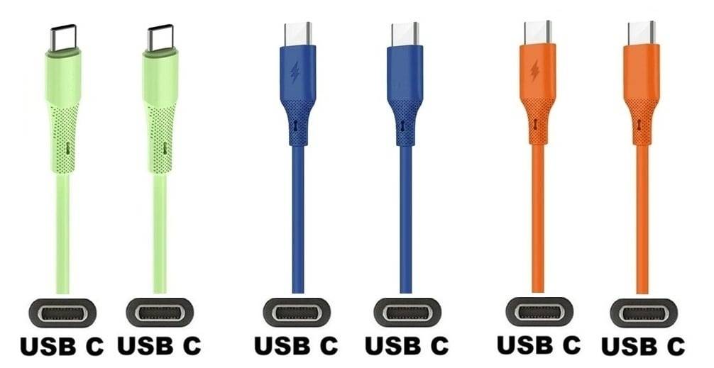 3 stuks USB C naar USB C kabel. 1,0m laadkabel. Oplaadkabel past op Google Pixel 1, 2, 2XL, 3, 3XL, 3a, 3a XL, 4, 4XL,-0