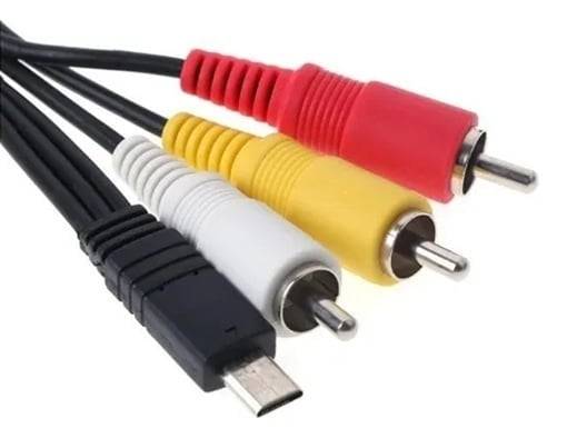 OneOne 1,5m Audio Video kabel. AV kabel met Multi connector past op Sony FDR-AX33 ( E ), FDR-AX53 ( E ), FDR-AX100 ( E-0