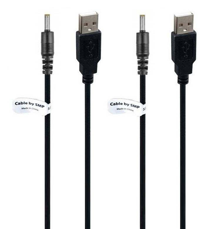 2 stuks OneOne 0,8m holle pin oplader laadkabel. Universeel oplaadkabel snoer past op vibrator / dildo LELO SMART BEAD,-0