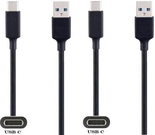2 stuks OneOne 0,5m USB C kabel. Handige extra korte laadkabel. Oplaadkabel snoer past op Universeel Microsoft, LG,-0