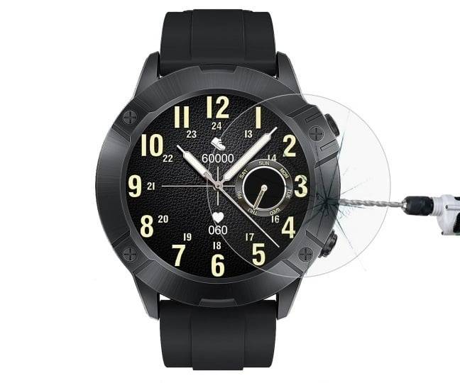 3 stuks OneOne universele 31,5mm smartwatch screenprotector. Set glaasjes met afgeronde rand voor bescherming van het-0
