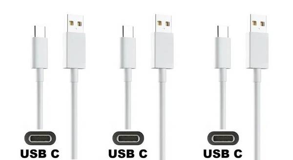 3 stuks OneOne 1,0m USB C kabel. Stevige laadkabel. Oplaadkabel snoer past op Universeel Jabra, JVC, Lotoo, MARSHALL,
