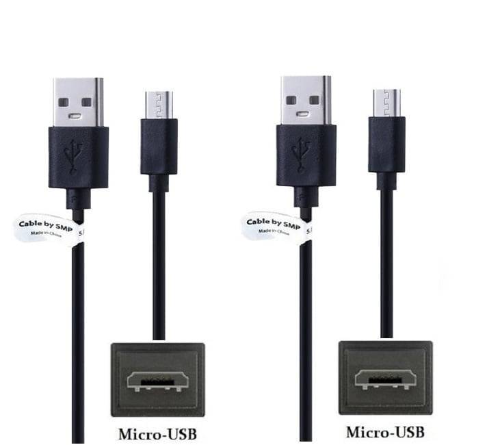 2 stuks OneOne 3,0m Micro USB kabel. Stevige laadkabel. Oplaadkabel snoer past op past op Sony Playstation 4 controller-0