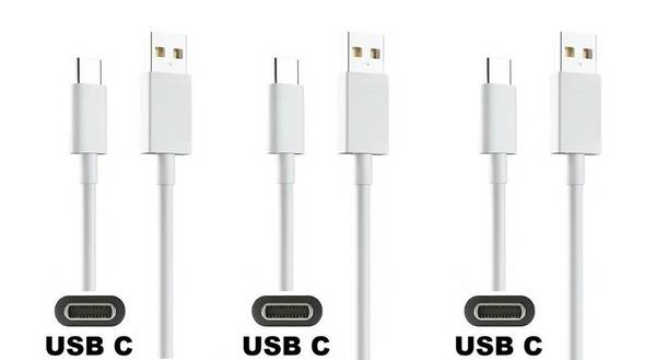 3 stuks OneOne 0,9m USB C kabel. Stevige laadkabel. Oplaadkabel snoer past op Universeel Bang & Olufsen, Blackview,