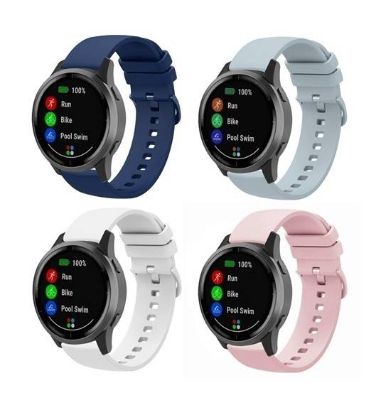 OneOne 4 Stuks Smartwatch bandjes 20mm universeel in trendy kleuren. Voor bijna alle merken smart horloges. Handige-0