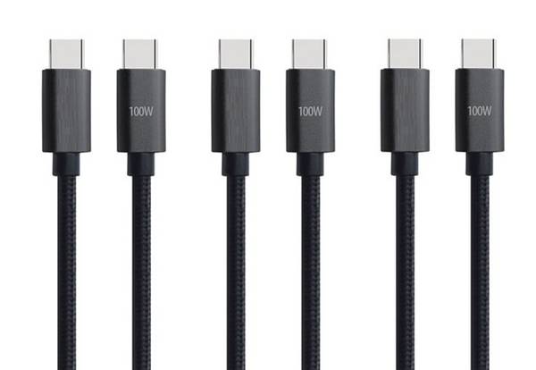 3 stuks OneOne 1,5m oplaadkabel. Sterke USB C naar C kabel. Stevig laadkabel snoer past op Google Pixel 1, 2, 2XL, 3,