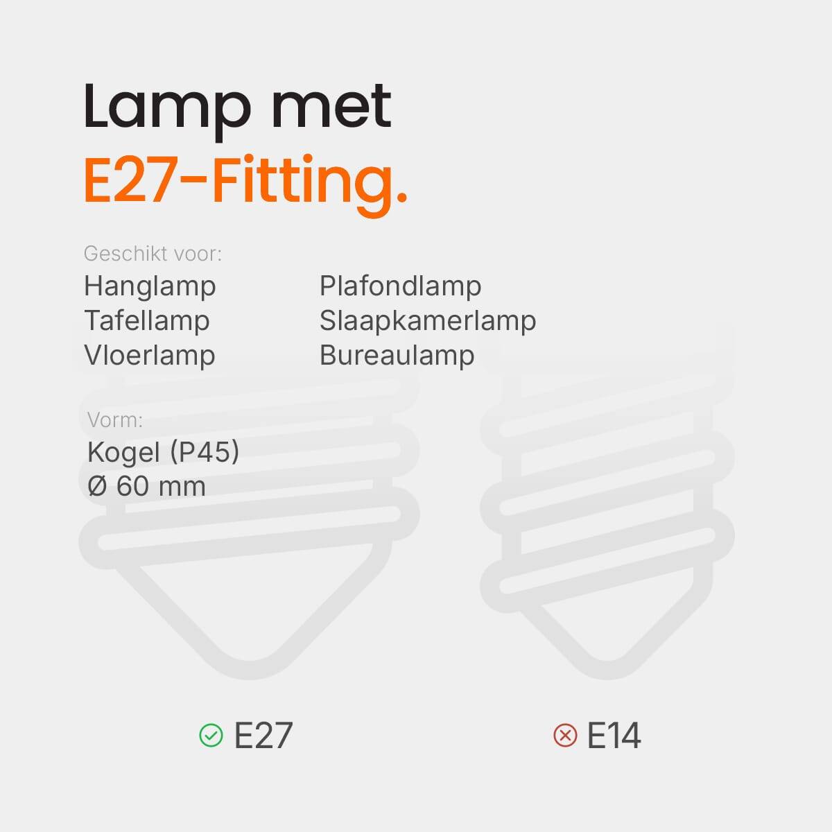 Kobi LED Kogellamp P45 E27 Helder - 10W 950lm 6000K - Koudwit - Vervangt 60W-1