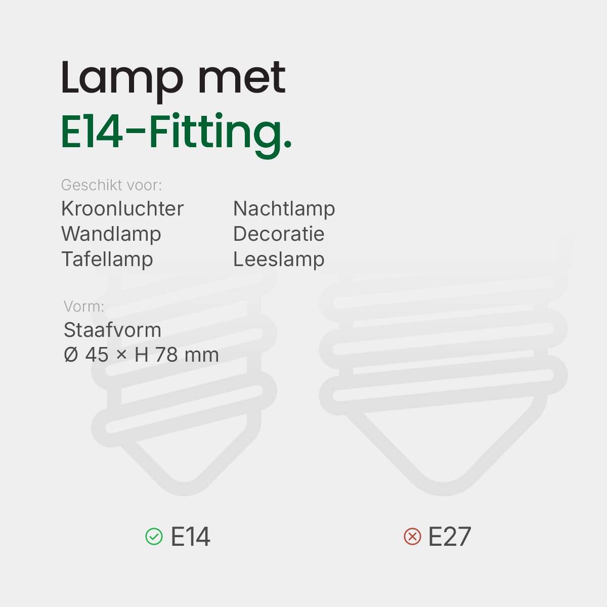 Spectrum LED Buislamp T25 E14 Mat - 5.5W 610lm 2700K - Warmwit - Vervangt 55W-2