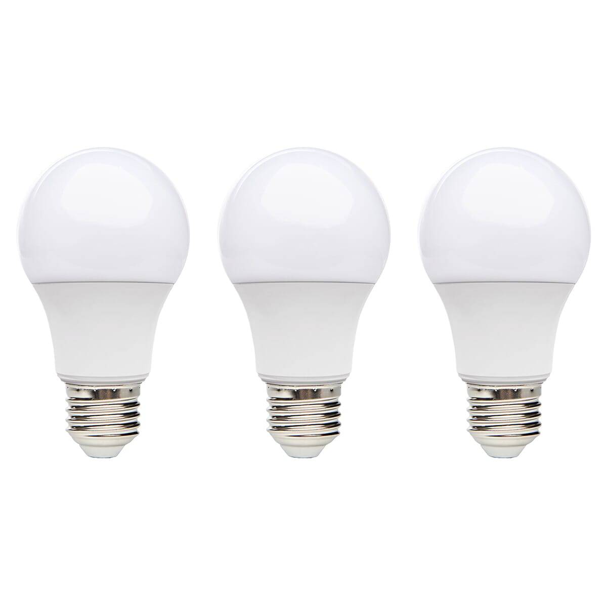 Kobi LED Peerlamp A60 E27 Helder - 8.5W 806lm 3000K - Warmwit - Vervangt 70W - 3 stuks-0