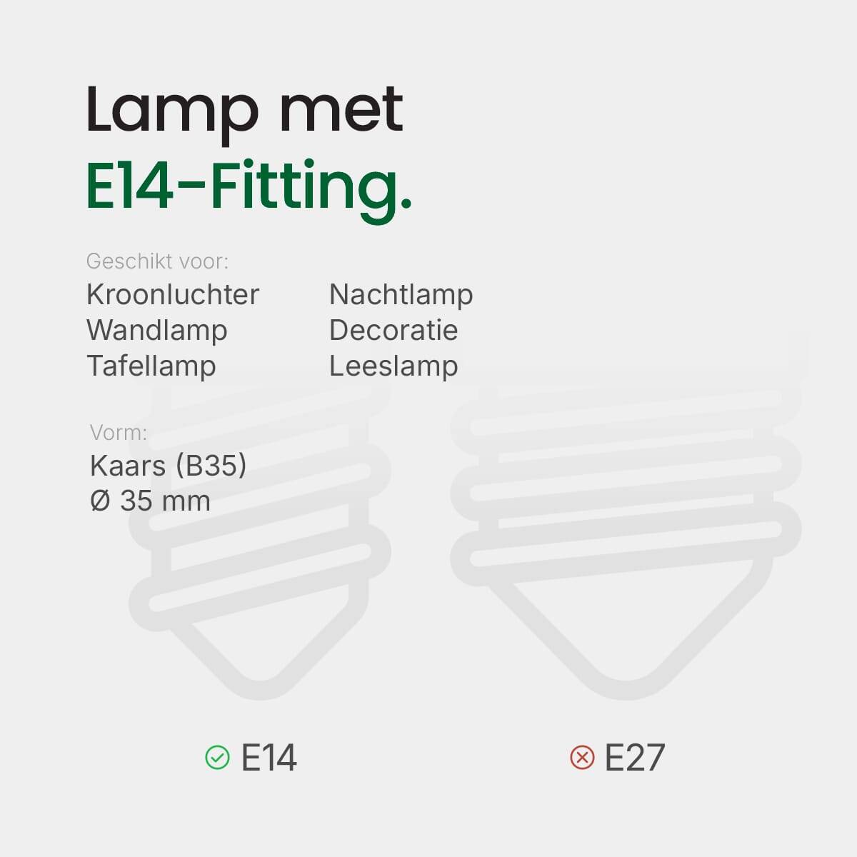 Spectrum LED Kaarslamp C35 E14 Mat - 1W 110lm 4000K - Neutraalwit - Vervangt 10W - 2 stuks-2