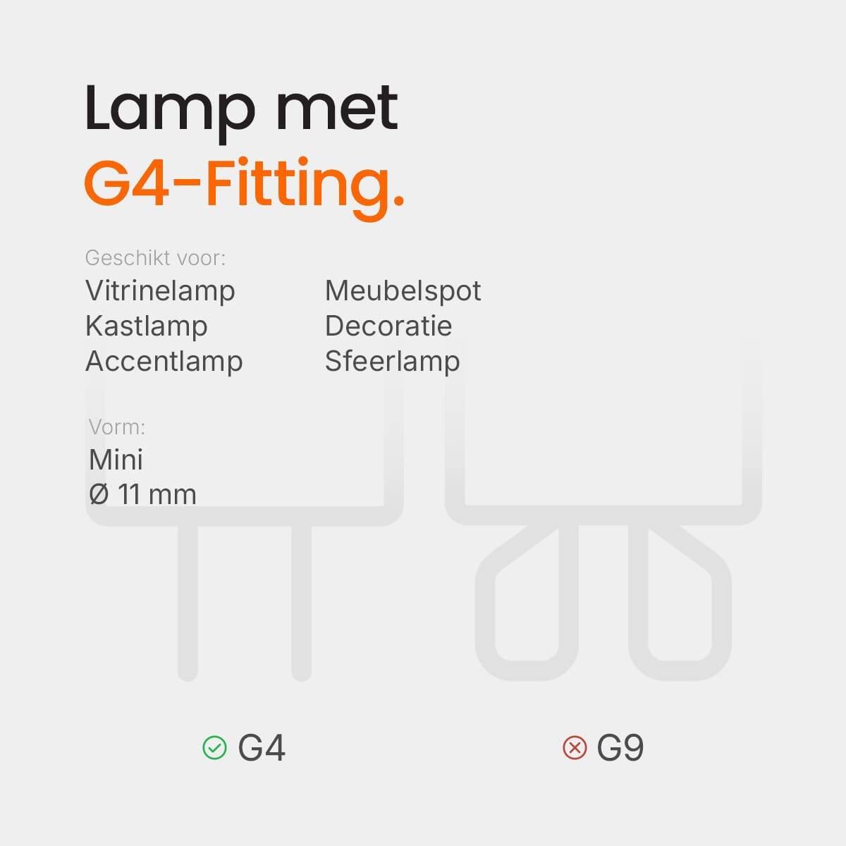 Kobi LED Insteeklamp G4 Helder - 1.5W 170lm 4000K - Neutraalwit - Vervangt 18W - 12V - 3 stuks-3