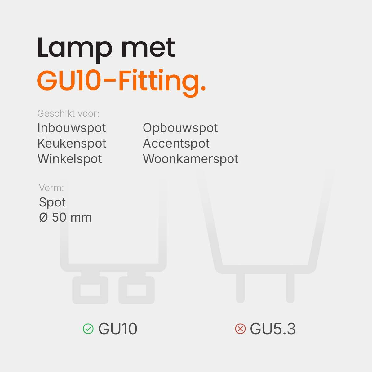 Kobi LED Spot PAR16 GU10 Helder - 5W 450lm 3000K - Warmwit - Vervangt 35W-3