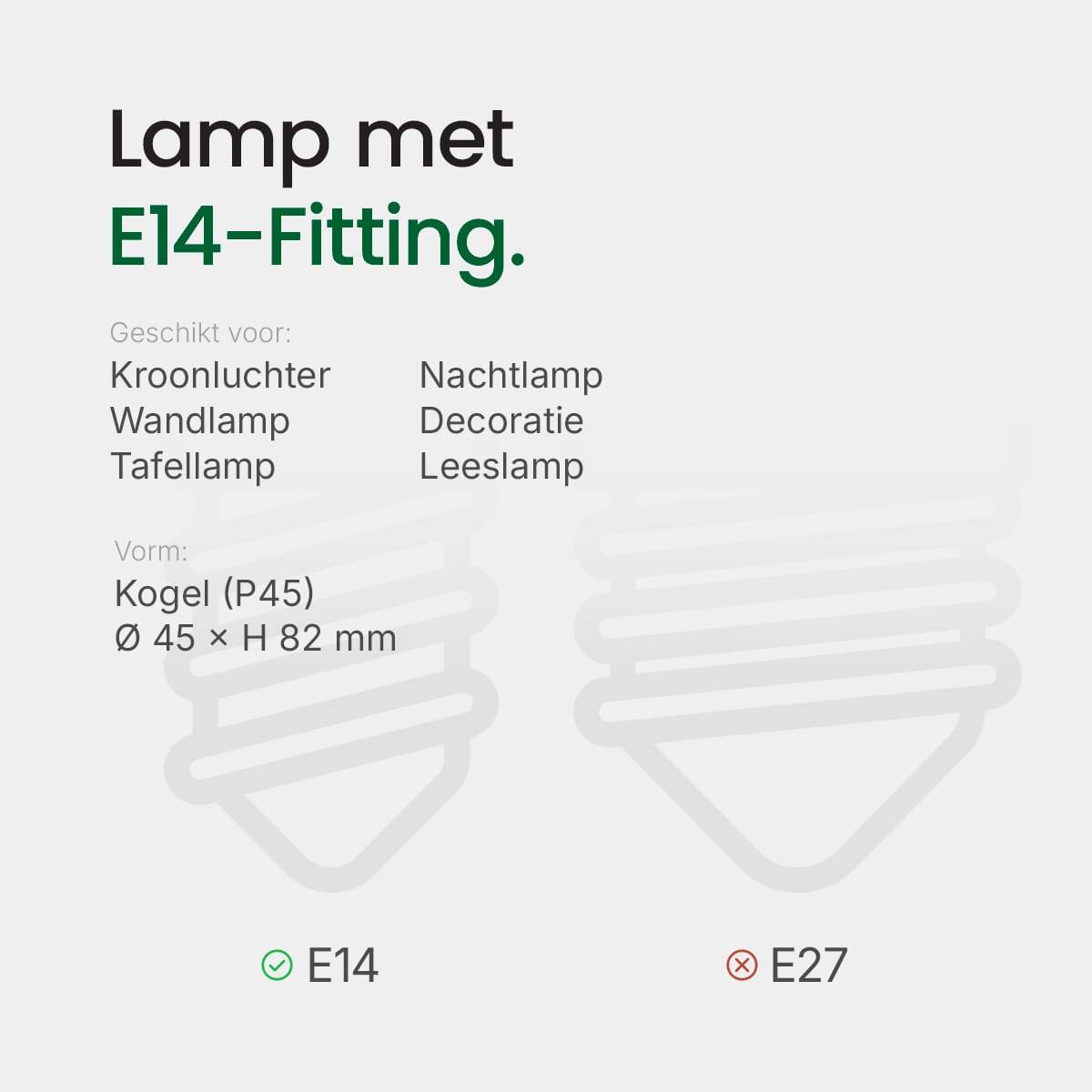 Spectrum LED Kogellamp P45 E14 Mat - 6W 560lm 6000K - Koudwit - Vervangt 47W - 2 stuks-2