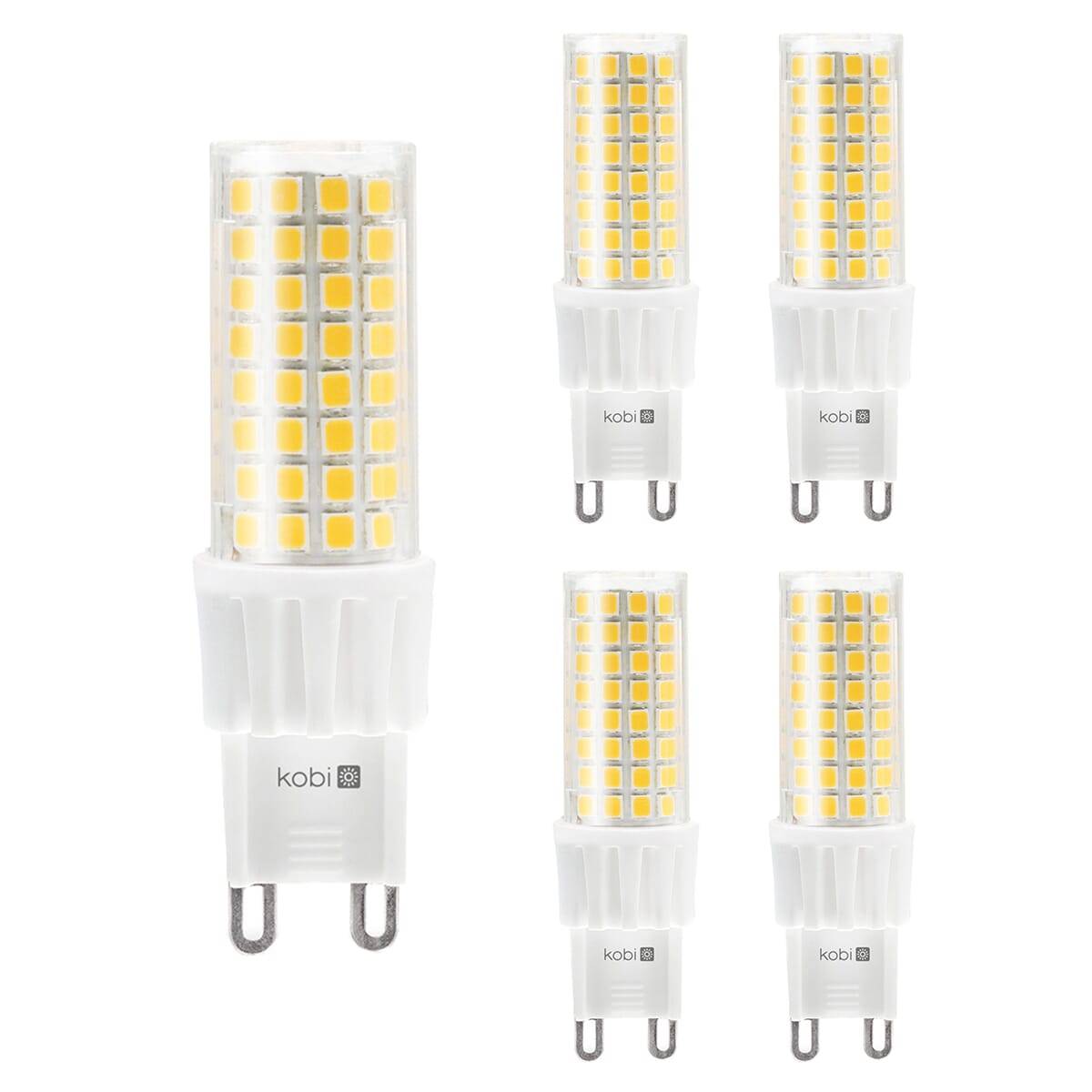 Kobi LED Insteeklamp G9 Helder - 6W 600lm 300K - Warmwit - Vervangt 60W - 5 stuks-0