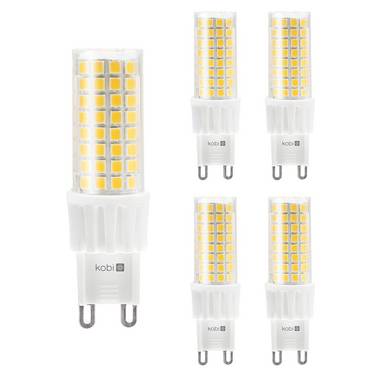 Kobi LED Insteeklamp G9 Helder - 6W 600lm 300K - Warmwit - Vervangt 60W - 5 stuks