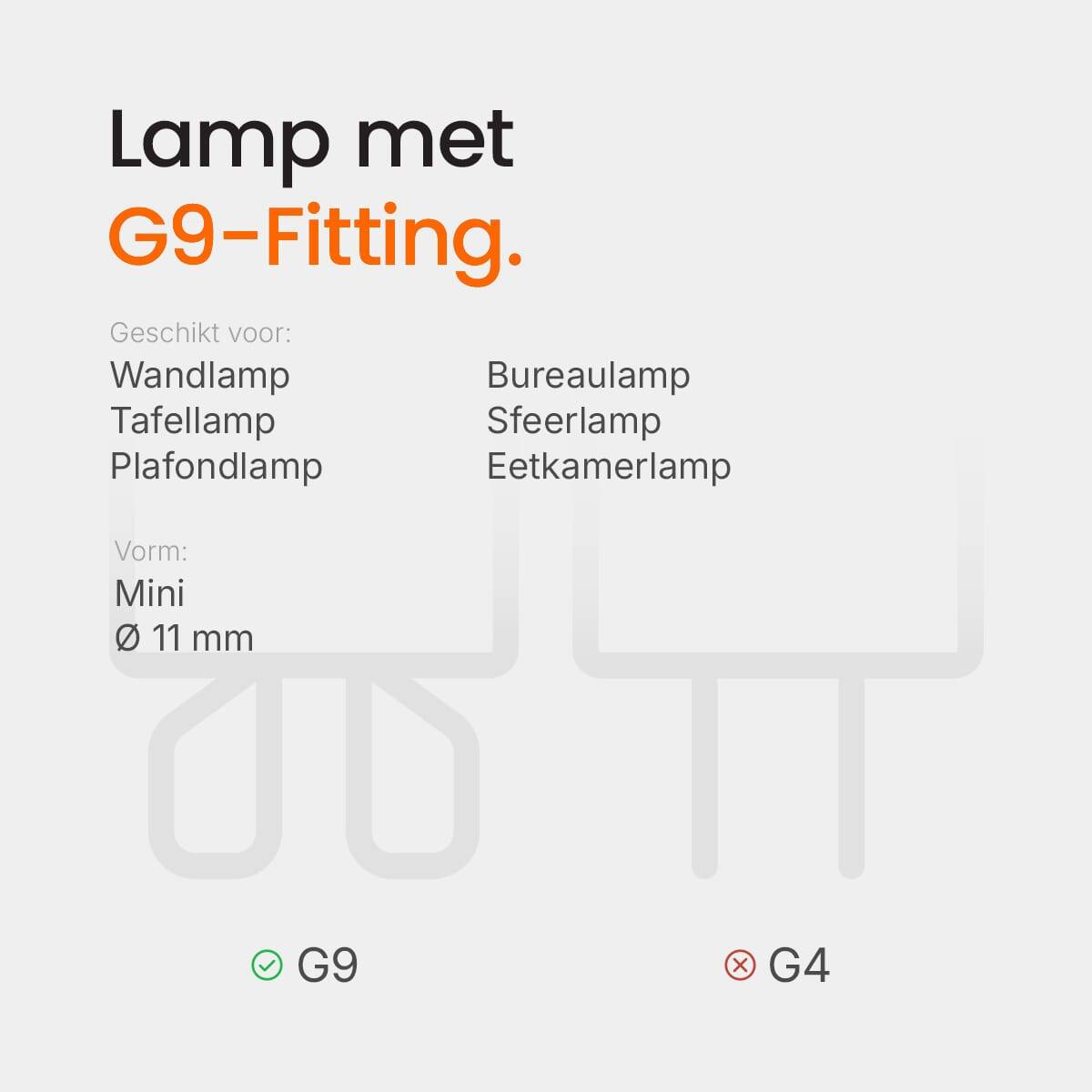 Kobi LED Insteeklamp G9 Helder - 4W 380lm 6000K - Koudwit - Vervangt 40W-3