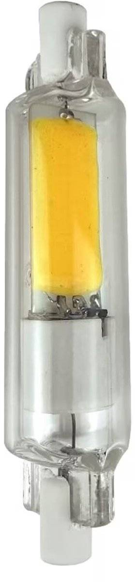 Avide R7s LED Staaflamp Dimbaar 78mm - 5W 220-240V - 4000K - 500lm - LED Lampjes Insteek - Wit licht - Vervangt 42W lamp-0
