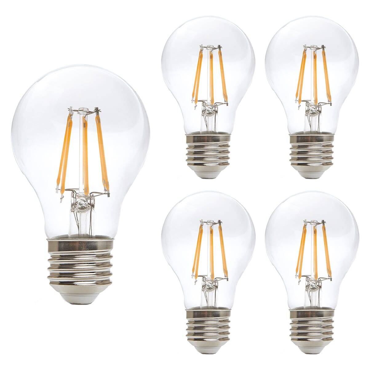 Kobi LED Buislamp T26 E27 Helder - 7W 806lm 3000K - Warmwit - Vervangt 53W - 5 stuks-0