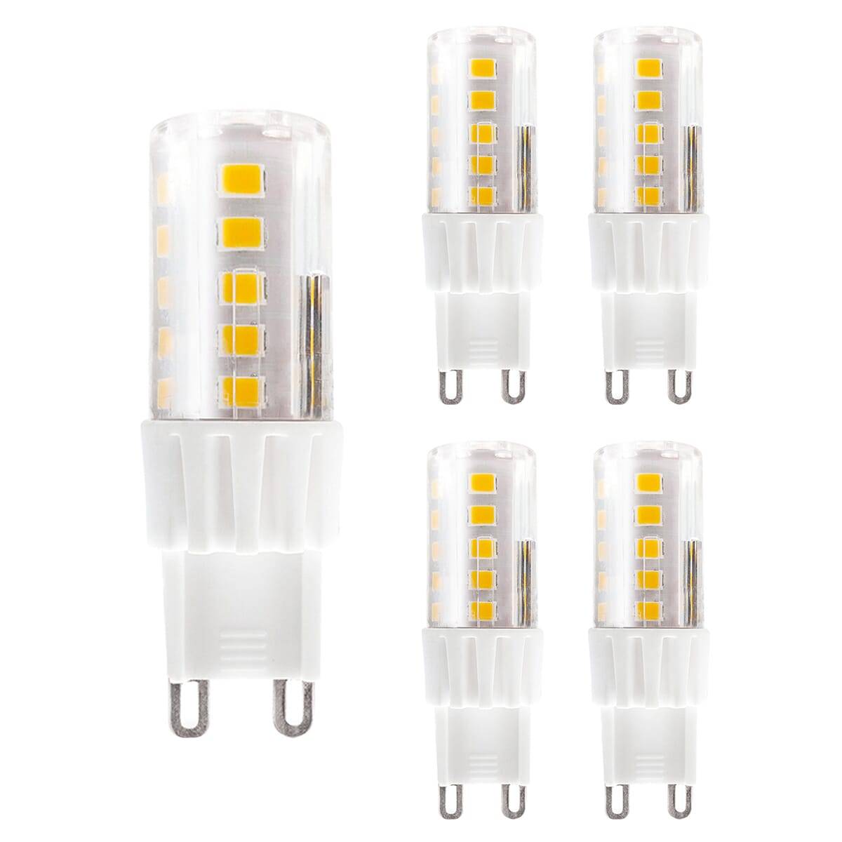 Kobi LED Insteeklamp G9 Helder - 4W 380lm 4000K - Neutraalwit - Vervangt 40W - 5 stuks-0