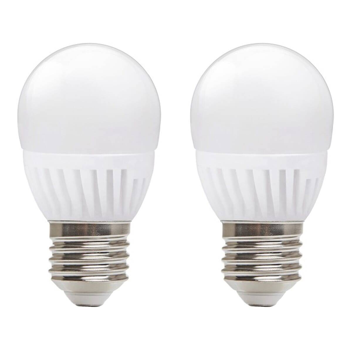 Kobi LED Kogellamp P45 E27 Mat - 9W 1100lm 3000K - Warmwit - Vervangt 70W - 2 stuks-0