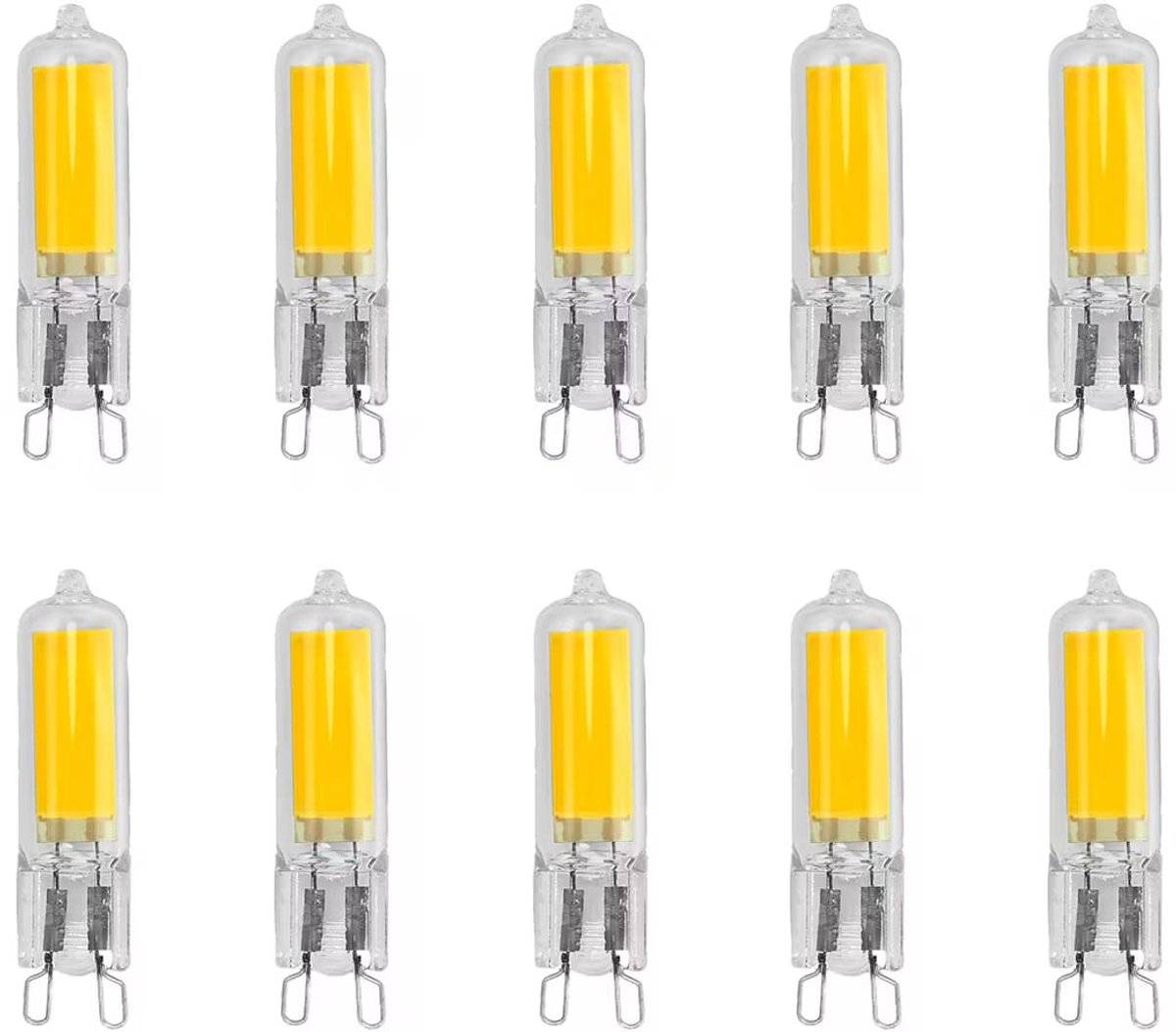 Avide G9 LED Insteeklamp 4W 220-240V - 4000K - 400lm - LED Lampjes Insteek - Wit licht - Vervangt 35W lamp - 10 stuks-0
