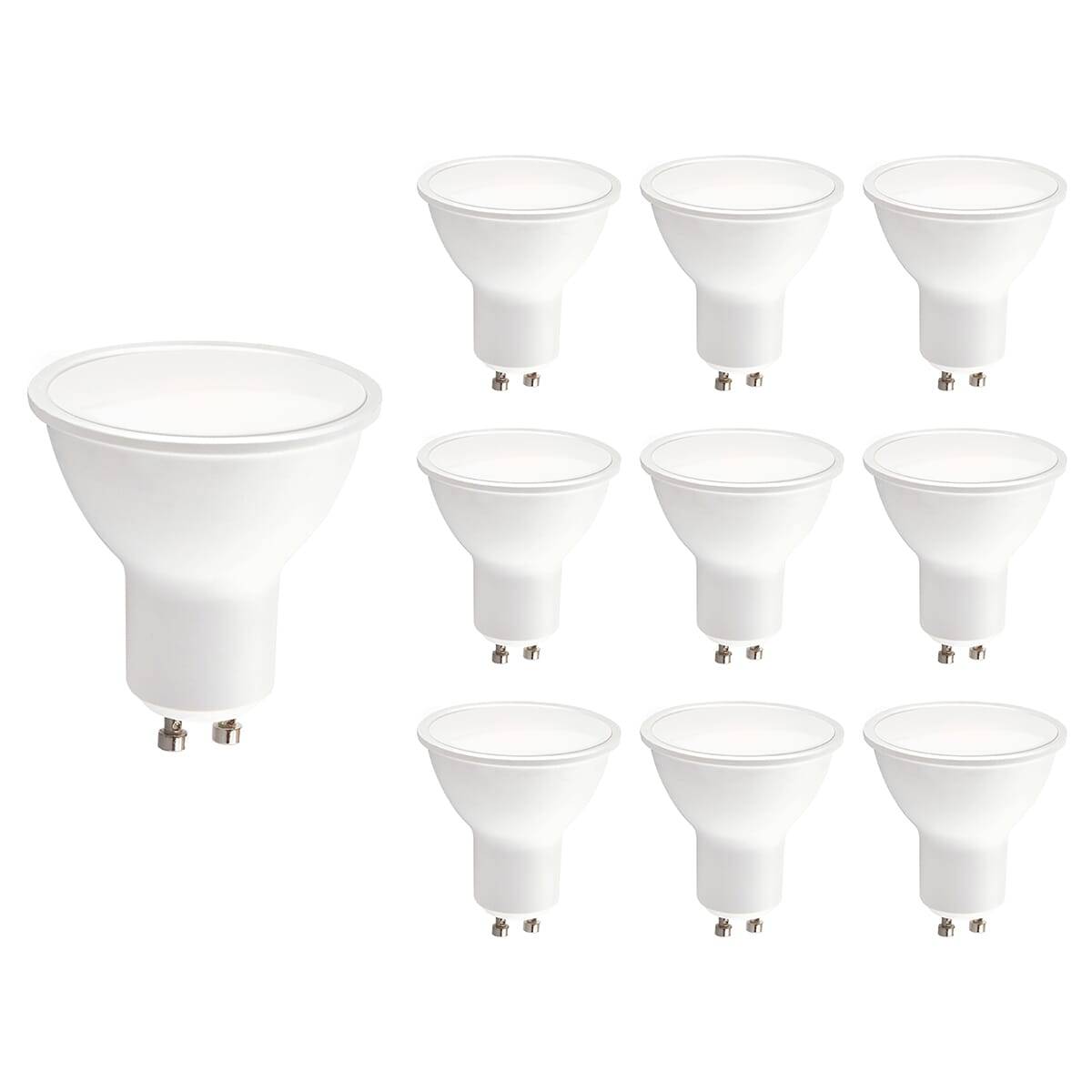 Kobi LED Spot PAR16 GU10 Helder - 5W 400lm 4000K - Neutraalwit - Vervangt 35W - 10 stuks-0