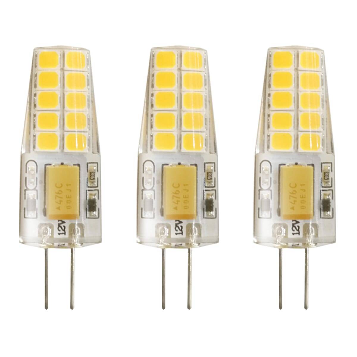 Kobi LED Insteeklamp G4 Helder - 2W 230lm 3000K - Warmwit - Vervangt 18W - 12V - 3 stuks-0
