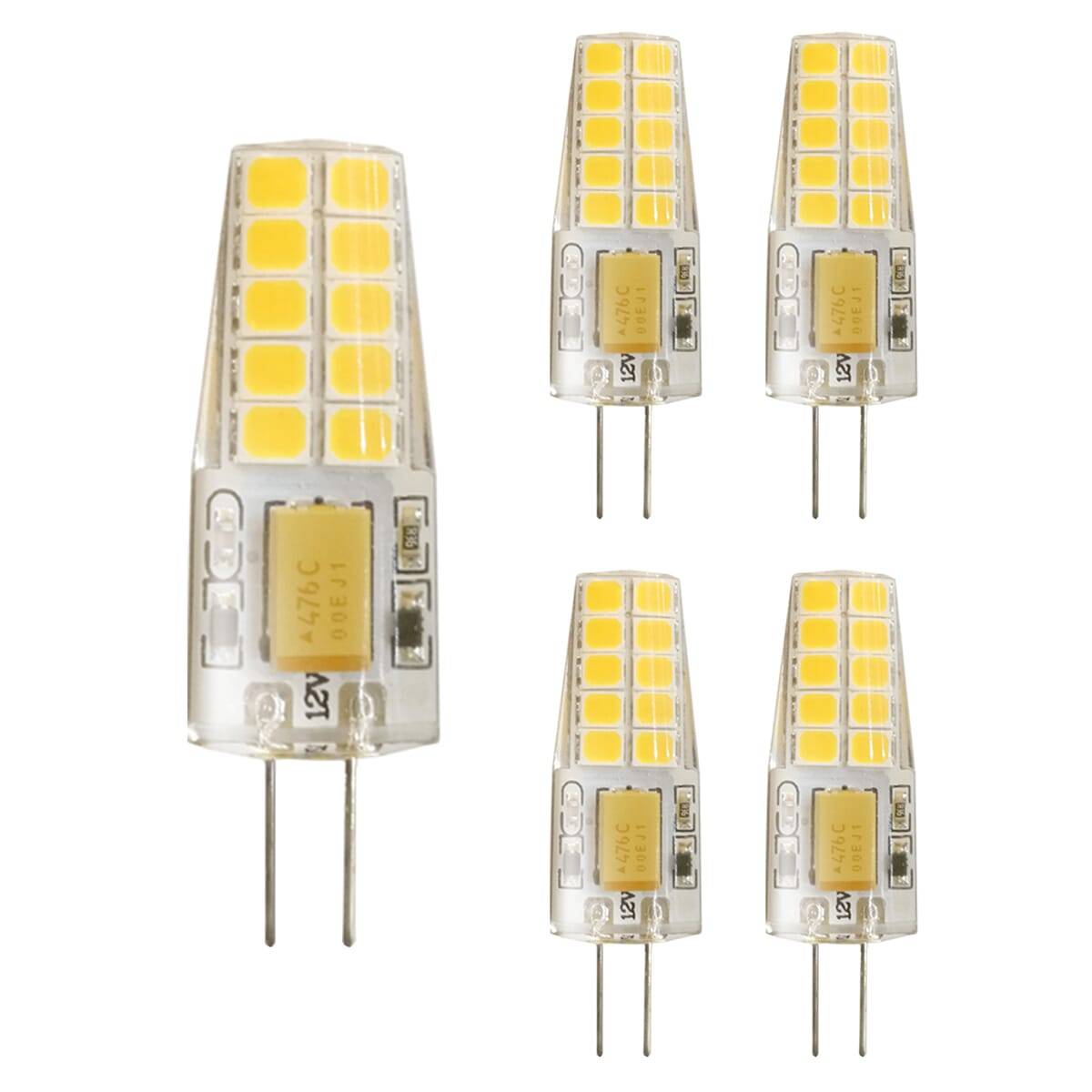 Kobi LED Insteeklamp G4 Helder - 2W 230lm 3000K - Warmwit - Vervangt 18W - 12V - 5 stuks-0