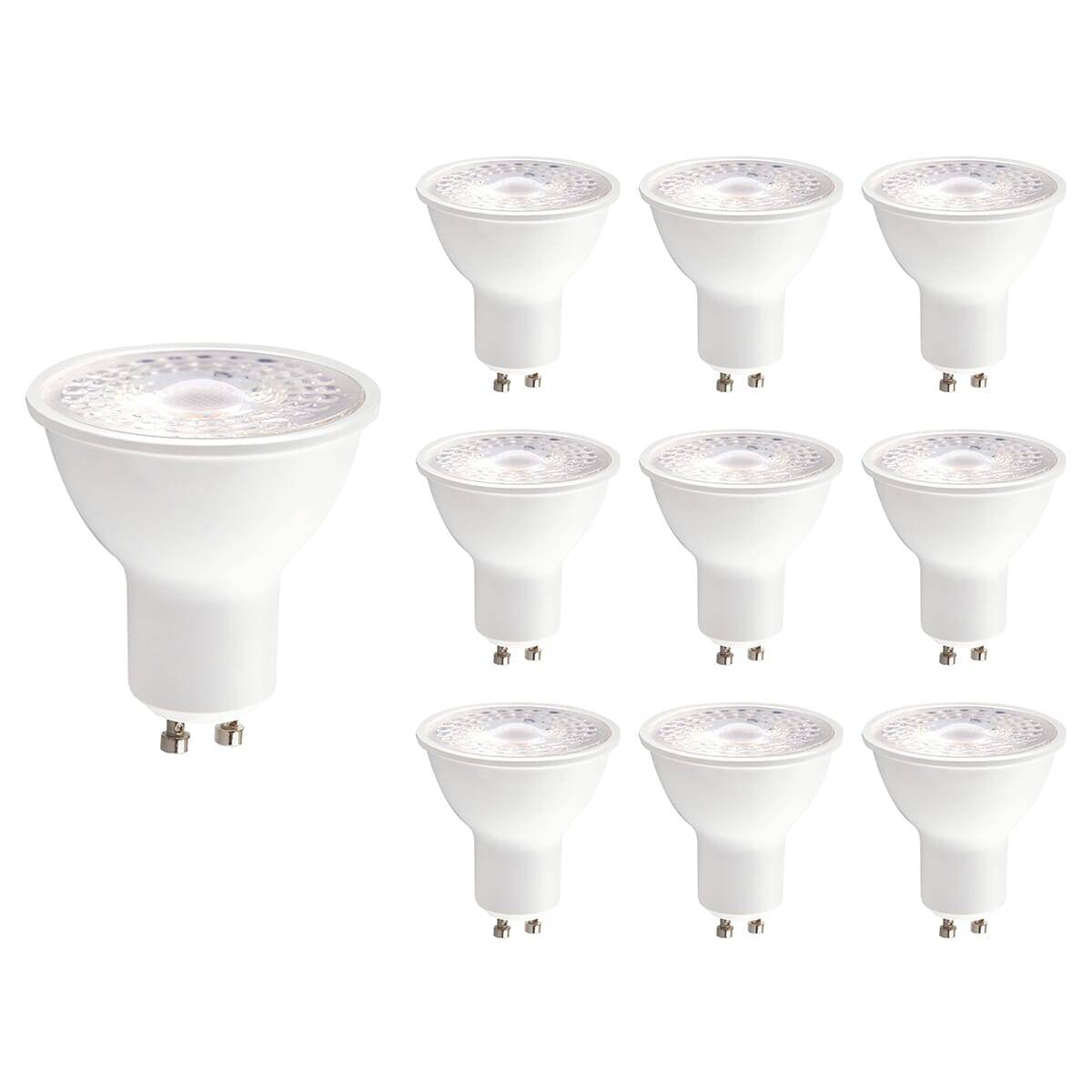 Kobi LED Spot PAR16 GU10 Helder - 5W 450lm 4000K - Neutraalwit - Vervangt 35W - 10 stuks-0