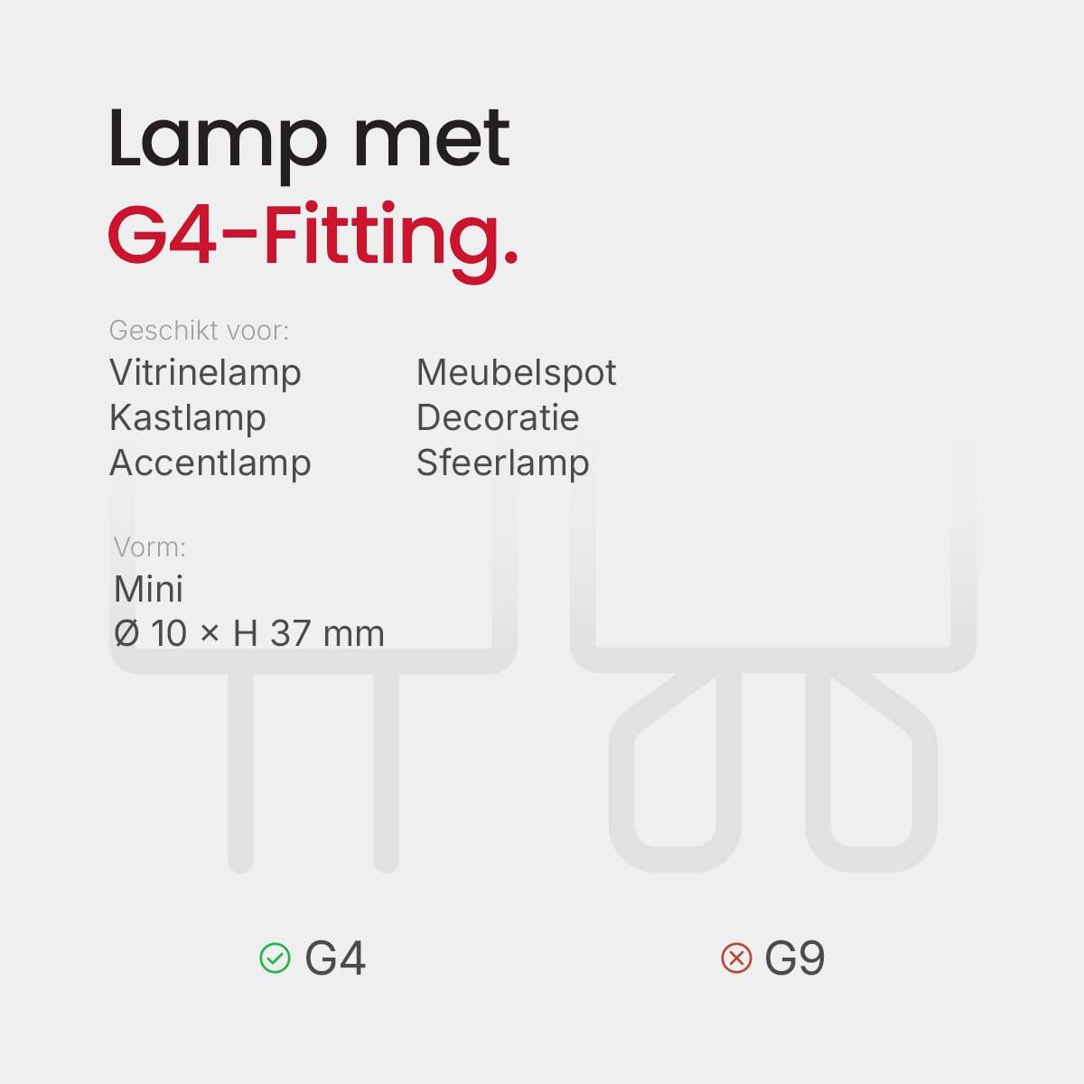 SPL LED Steeklamp G4 1.5W 2700K 140lm 12V - Dimbaar - Mat - Warm Wit-4