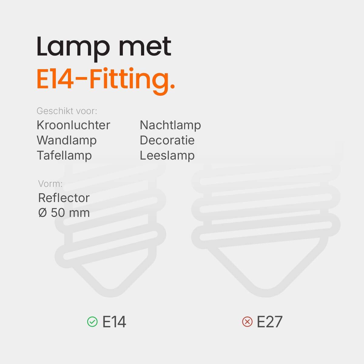 Kobi LED Reflectorlamp R63 E14 Helder - 5W 400lm 3000K - Warmwit - Vervangt 35W - 2 stuks-4