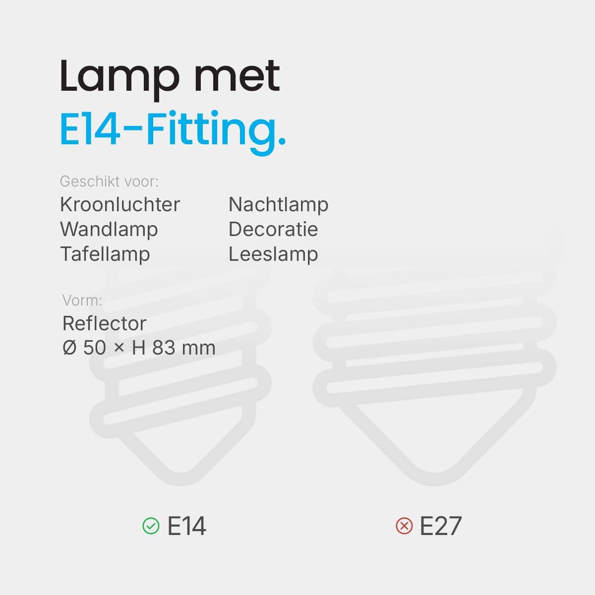 Modee Eco-Halogeen Reflectorlamp R63 E14 Helder - 28W 370lm 2700K - Warmwit Dimbaar - 2 stuks-2