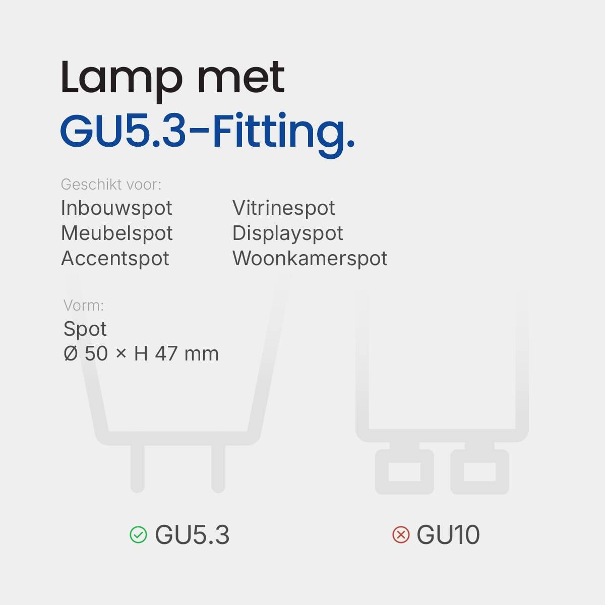 Optonica LED Spot MR16 GU5.3 Mat - 5W 400lm 3900K - Neutraalwit - Vervangt 45W - 12V - 10 stuks-4