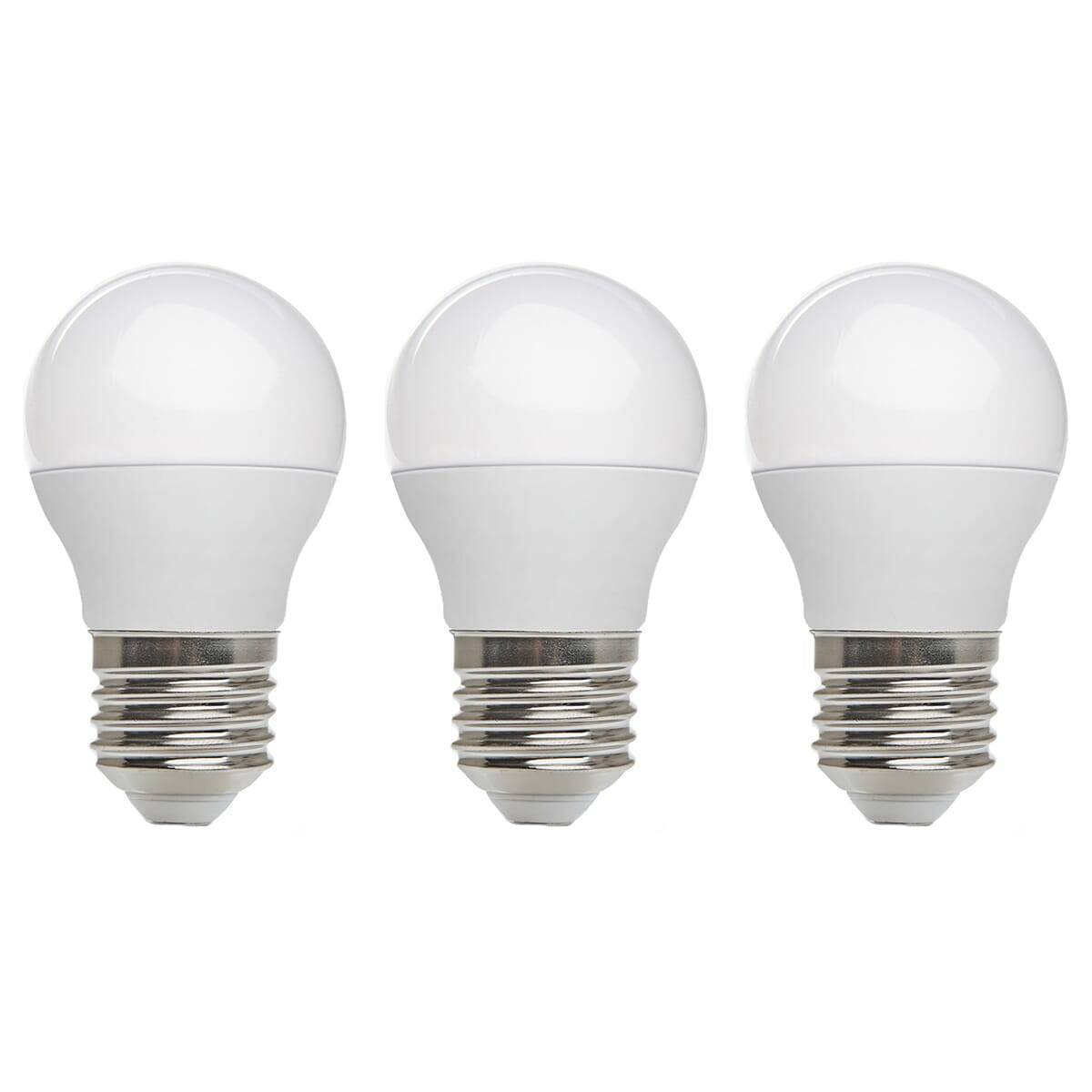 Kobi LED Kogellamp P45 E27 Helder - 6W 470lm 6000K - Koudwit - Vervangt 60W - 3 stuks-0