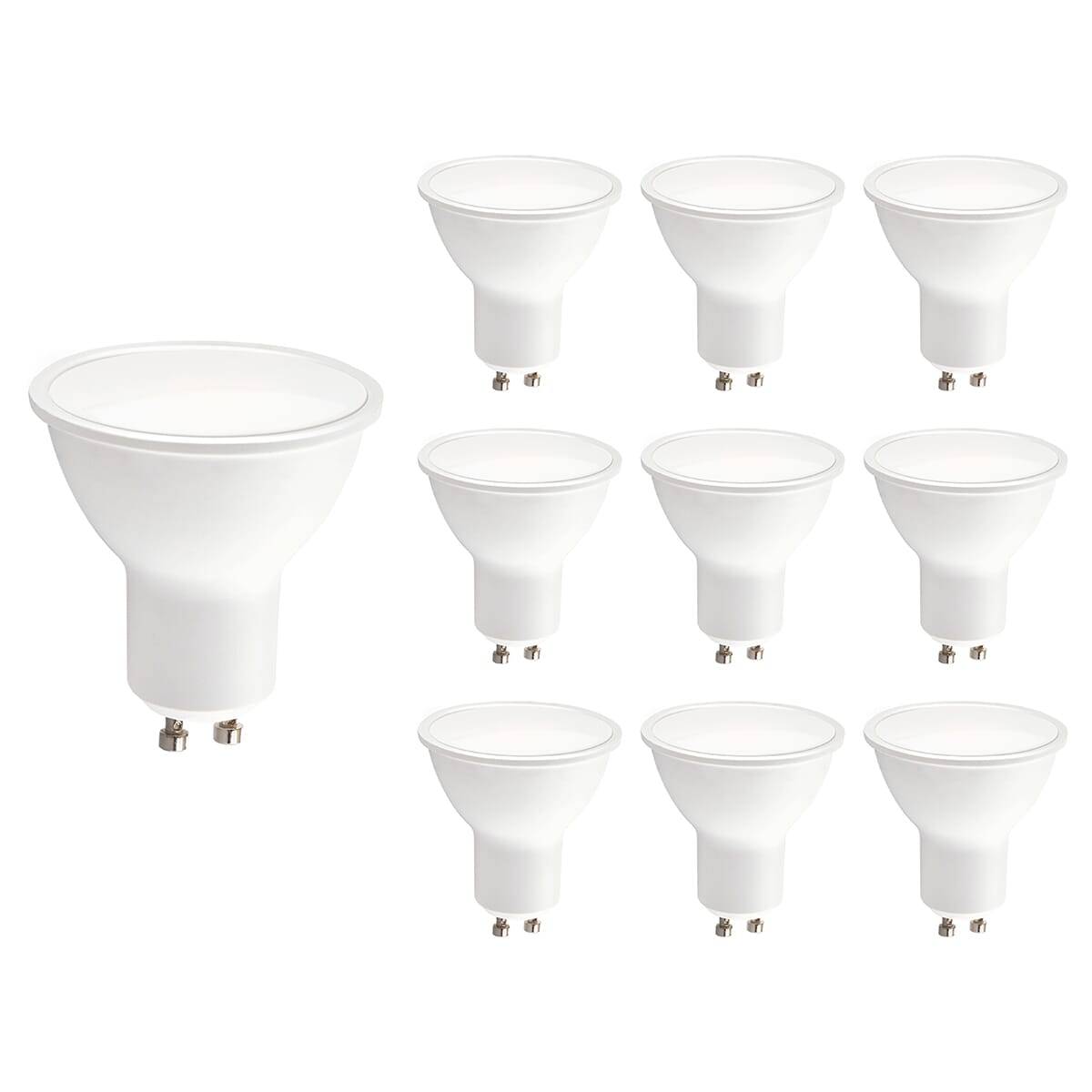 Kobi LED Spot PAR16 GU10 Helder - 8.5W 800lm 4000K - Neutraalwit - Vervangt 70W - 10 stuks-0