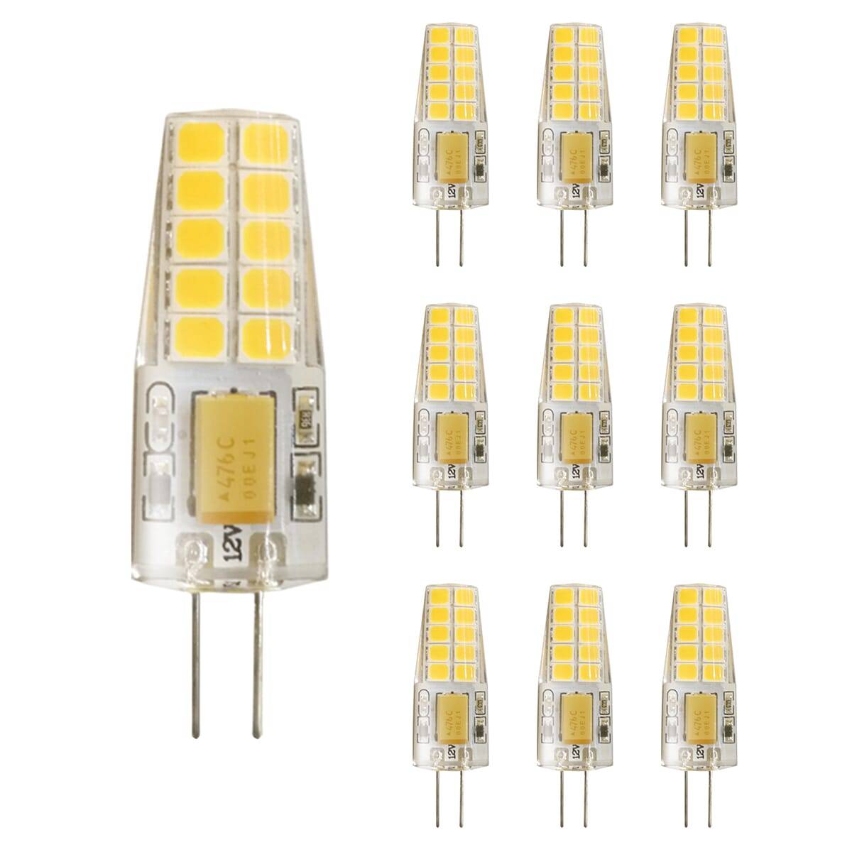 Kobi LED Insteeklamp G4 Helder - 2W 230lm 3000K - Warmwit - Vervangt 18W - 12V - 10 stuks-0