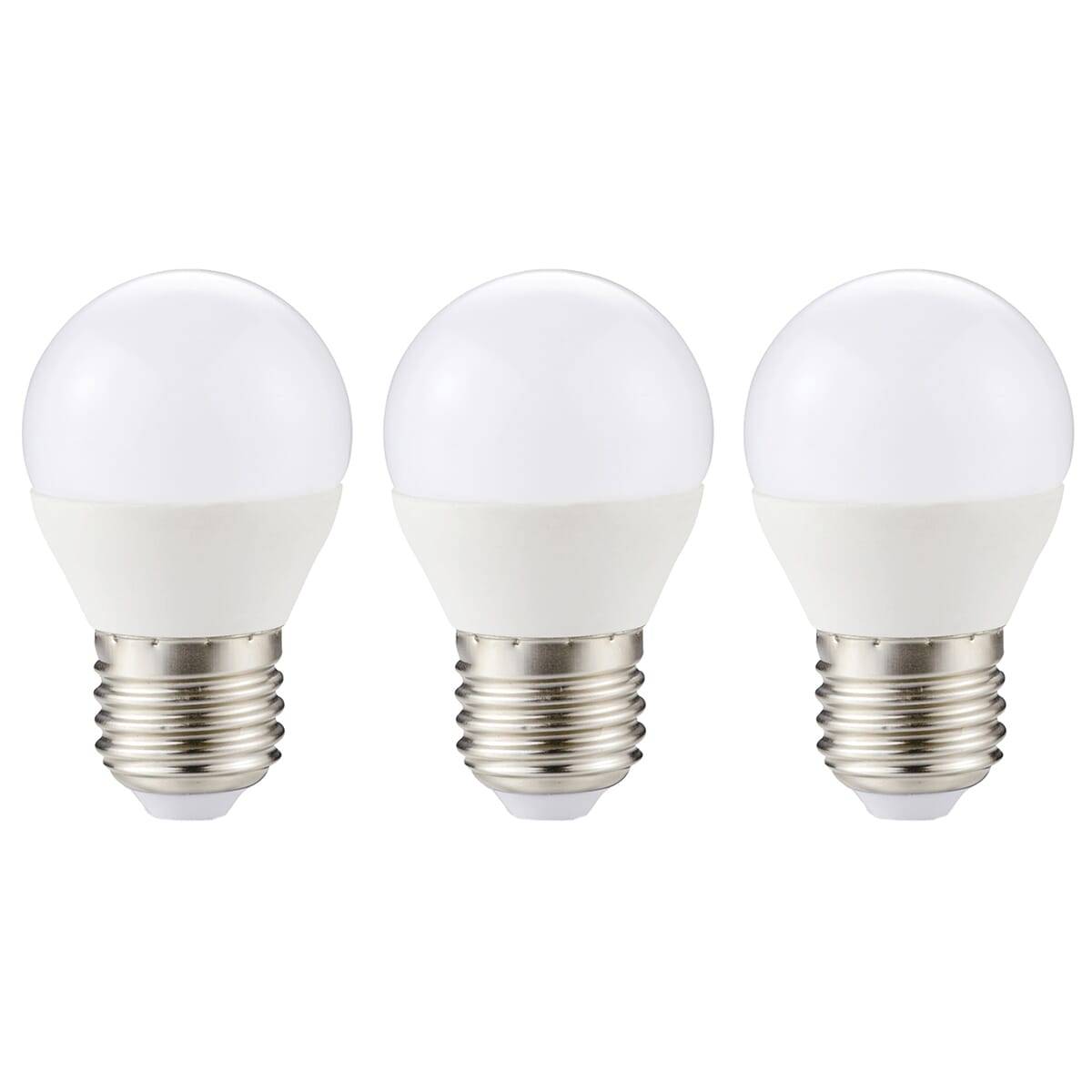 Kobi LED Globelamp G80 E27 Helder - 4.5W 420lm 4000K - Neutraalwit - Vervangt 35W - 3 stuks-0