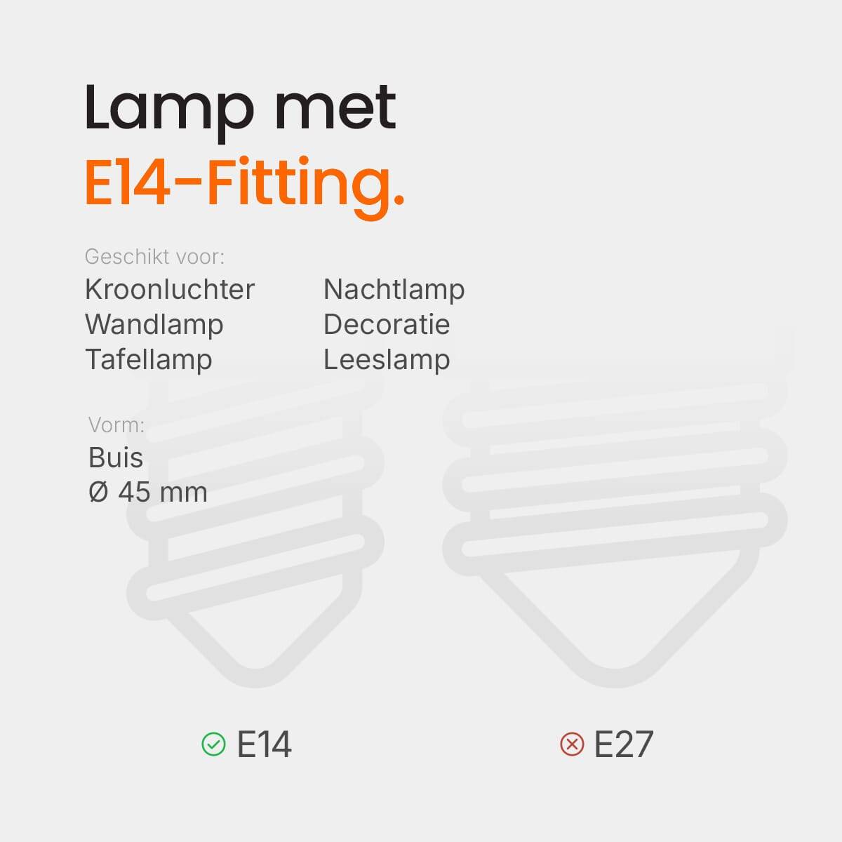 Kobi LED Buislamp T25 E14 Helder - 4W 470lm 3000K - Warmwit - Vervangt 40W-4