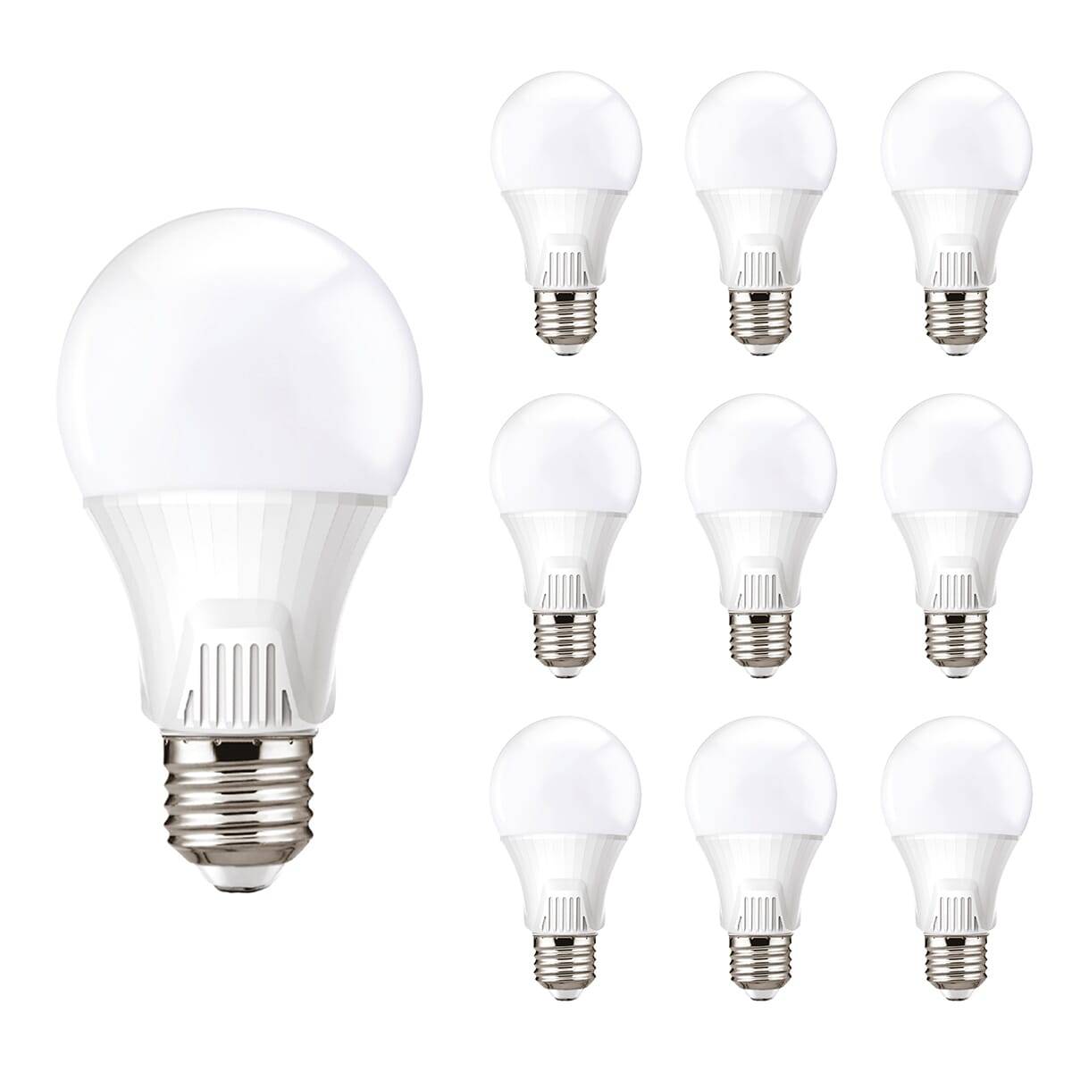Kobi LED Peerlamp A60 E27 Mat - 9W 810lm 6500K - Koudwit - Bewegingssensor - Vervangt 70W - 10 stuks-0
