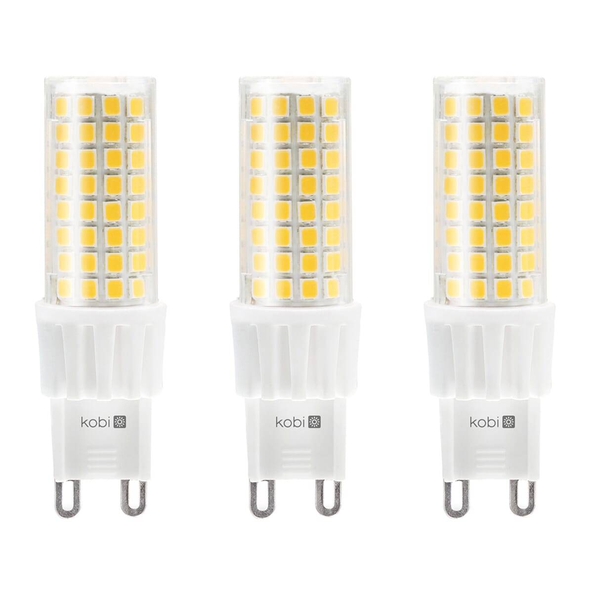 Kobi LED Insteeklamp G9 Helder - 6W 600lm 300K - Warmwit - Vervangt 60W - 3 stuks-0