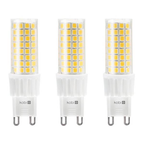 Kobi LED Insteeklamp G9 Helder - 6W 600lm 300K - Warmwit - Vervangt 60W - 3 stuks